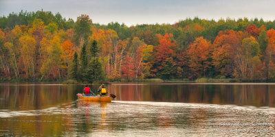 Canoeing on Audie Lake