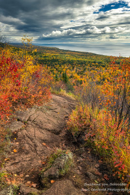 Autumn hike -  Oberg Mountain loop, Lake Superior view 2