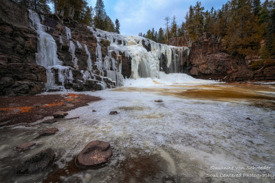 Ice at Lower Gooseberry Falls