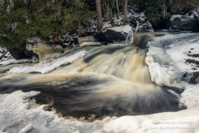 Hidden Falls, snow and ice