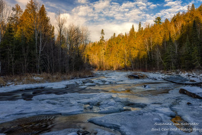 Cascade River with ice