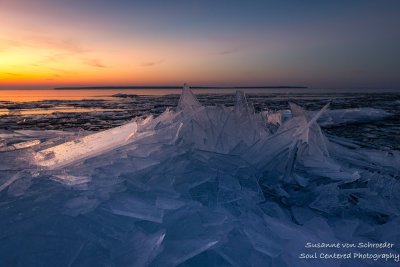 Ice shards at sunset 4