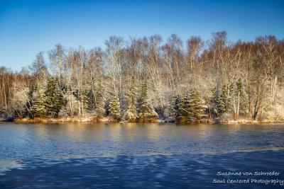 Spring snow, Audie Lake 2 