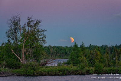 Partial Lunar eclipse at the Chippewa Flowage