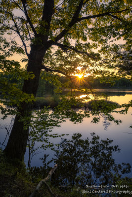 Sunset at Audie Lake