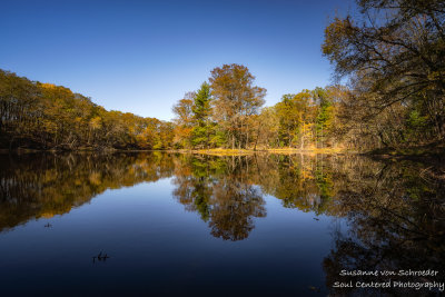 Late autumn reflections in a lake