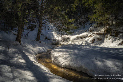 Morgan Falls dormant under snow