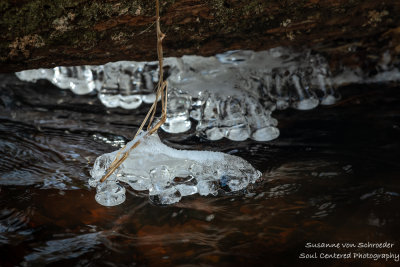 Ice chandeliers at a creek 1