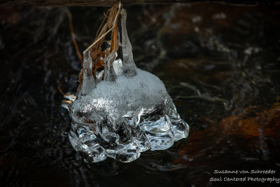 Ice chandeliers at a creek 3