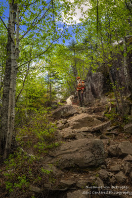 Hiking up to Marshall Mountain