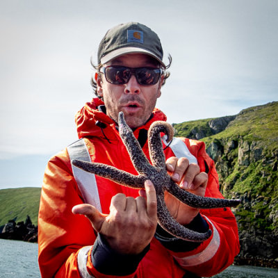 Naturalist Eric with a Sea Star