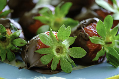 Chocolate meets strawberries