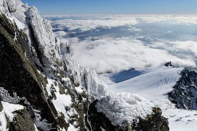 Climbing Lomnicky Peak 2634m, High Tatras