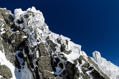 Climbing Lomnicky Peak 2634m, High Tatras