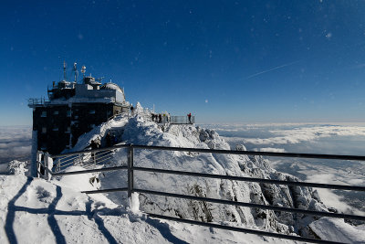On the summit of Lomnicky Peak 2634m, High Tatras
