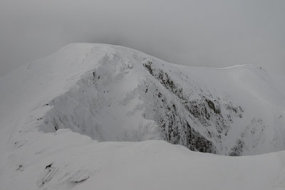 Ciemniak 2096m seen from Krzesanica 2122m descent, West Tatras