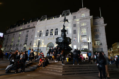 Shaftesbury Memorial Fountain, Piccadilly Circus, London