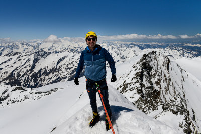 Myself on the summit of Groglockner 3798m, Hohe Tauern NP
