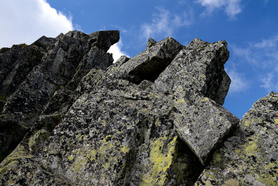 Climbing Med'odolský Ridge on Jahnaci Peak 2230m, Tatra NP