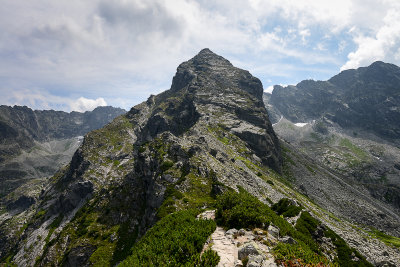 View of Koscielec 2155m from Small Koscielec, Tatra NP