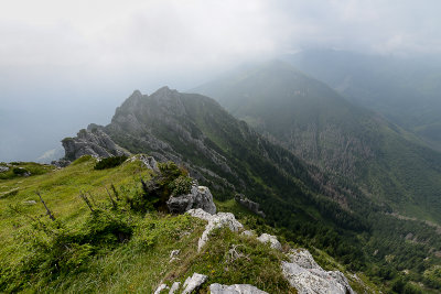 S view from Kominiarski Peak 1829m, Tatra NP