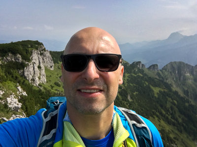 Self-portrait on Kominiarski Peak 1829m, Tatra NP