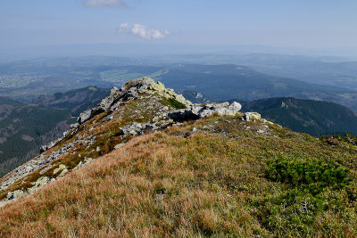 NE view from Koszysta ridge from above Waksmudzki couloire, Tatra NP
