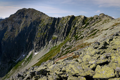 View of Wielka Koszysta 2193m from Mala Koszysta 2014m, Tatra NP