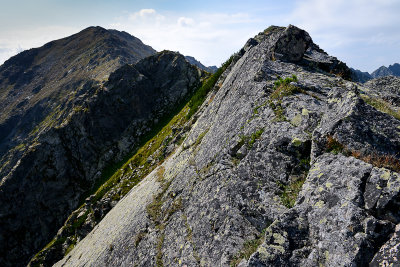 On the ridge between Mala Koszysta 2014m and Wielka Koszysta 2193m, Tatra NP