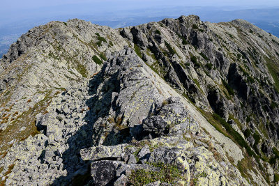 On the ridge between Mala Koszysta 2014m and Wielka Koszysta 2193m, Tatra NP