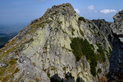 On the ridge between Mala Koszysta 2014m and Wielka Koszysta 2193m, Tatra NP