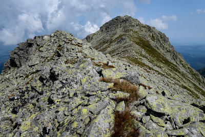 Wielka Koszysta 2193m seen from Waksmudzki Peak 2189m, Tatra NP