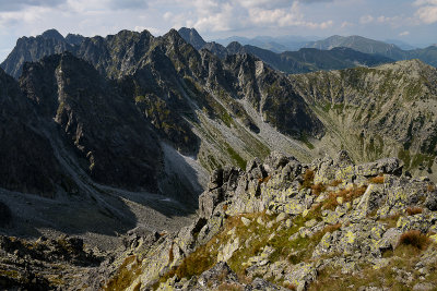 SW view from Waksmudzki Peak 2189m, Tatra NP