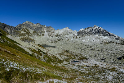 Pod Kolem Valley, behind Swinica 2301m on the left and Kolowa Czuba 2105 on the right, Tatra NP