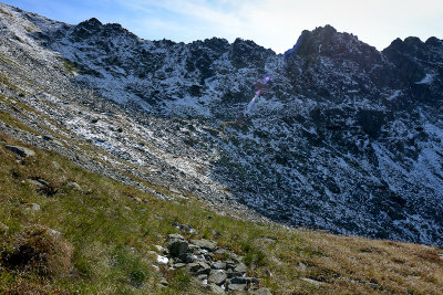 Looking back towards eastern part of the Kotelnica ridge 1990m, Tatra NP