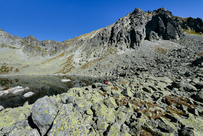 Capi Lake 2075m, behind on the right Strbsky Stit 2381m, Tatra NP