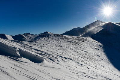 Approaching Dudowa Pass, far behind Starorobocianski Peak 2176m, Tatra NP