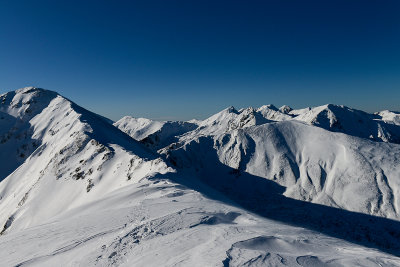 On the ridge towards Jarzabczy Peak 2137m, Tatra NP