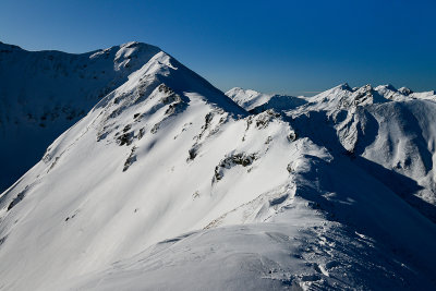 On the ridge towards Jarzabczy Peak 2137m, Tatra NP