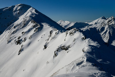 On the ridge towards Jarzabczy Peak 2137m, Tatra NP