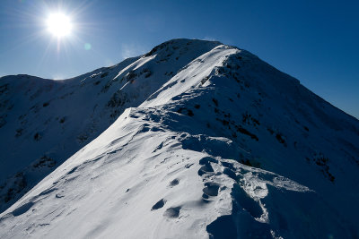 On the ridge towards Jarzabczy Peak 2137m, Tatra NP
