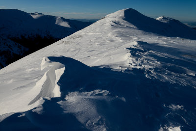 Approaching Trzydniowianski Peak 1758m on the way back, Tatra NP