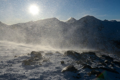 Snowstorm on Trzydniowianski Peak 1758m, Tatra NP