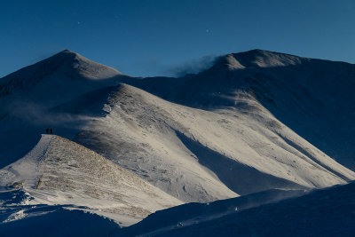 Starorobocianski Peak 2176m and on the right Konczysty Peak 2002m, view from Trzydniowianski Peak 1758m, Tatra NP
