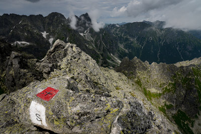 Looking towards Zabi Mnich from the summit of Zabi Szczyt Wyzni