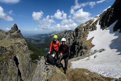 Ania and Krzysiek between Mnich and Mala Galeria