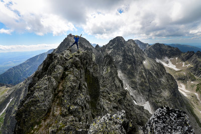 Myslelf on the summit of Kezmarsky Peak