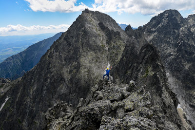 Myslelf on the summit of Kezmarsky Peak