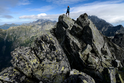 Szymon on the summit of Ganek