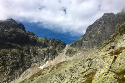 Approaching Sedielko Pass from Five Spiš Lakes Valley